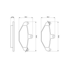 Гальмівні колодки Bosch 0 986 461 148