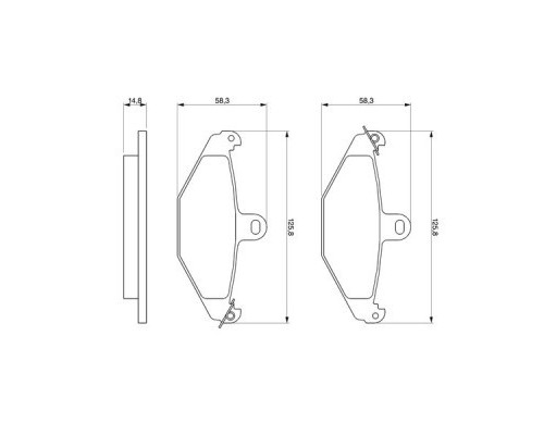 Гальмівні колодки Bosch 0 986 461 148
