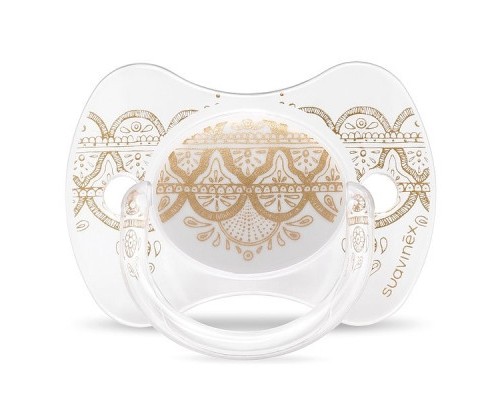 Пустушка Suavinex Couture 4-18 міс світло-сіра (304217)