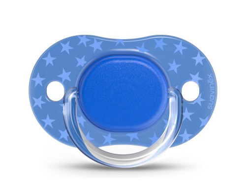 Пустушка Suavinex Basics 0-6 міс. 2 шт, синя (307639/3)