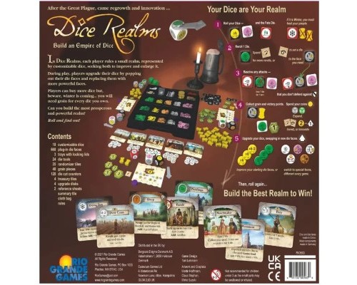 Настільна гра Rio Grande Games Dice Realms (Королівство Кубиків) англ. (655132005630) Настільна гра Rio Grande Games Dice Realms (Королівство Кубиків) англ. (655132005630)