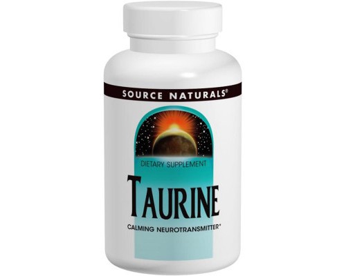 Амінокислота Source Naturals Таурін, 500 мг, 60 таблеток (SN1280) 