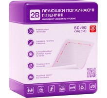Пелюшки для малюків 2B Поглинальні 60х90 см 30 шт (7640341150908)