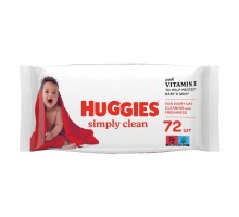 Дитячі вологі серветки Huggies Simply Clean 72 шт (5029053582238)