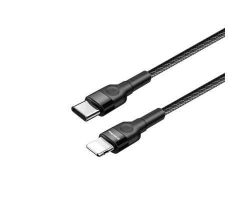 Дата кабель USB-C to Lightning 0.3m 3А black ColorWay (CW-CBPDCL054-BK)