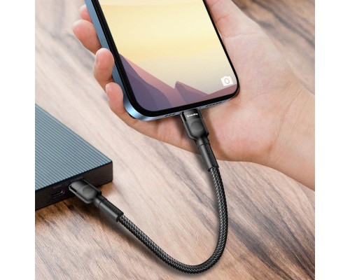 Дата кабель USB-C to Lightning 0.3m 3А black ColorWay (CW-CBPDCL054-BK)