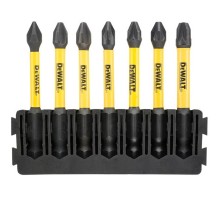 Набір біт DeWALT в касеті для Tough Case, FlexTorq, L=57 мм, Рh1, Рh2-2шт, Рz1, Рz2-2шт. (DT70819)