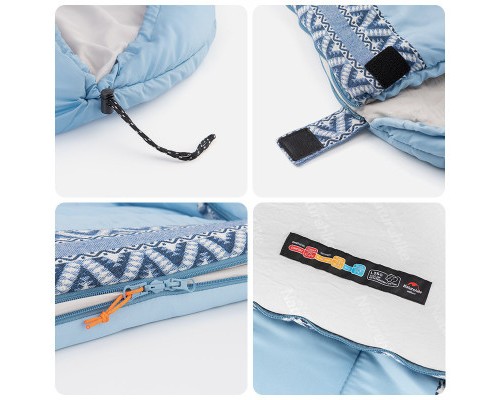 Спальний мішок Naturehike L250 NH21MSD07 Blue Right (6927595774830-R)