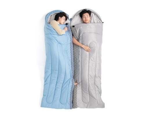 Спальний мішок Naturehike L250 NH21MSD07 Blue Right (6927595774830-R)