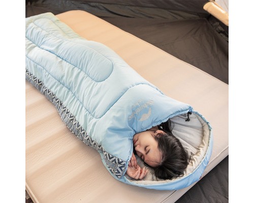 Спальний мішок Naturehike L250 NH21MSD07 Blue Right (6927595774830-R)