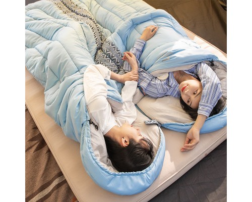 Спальний мішок Naturehike L250 NH21MSD07 Blue Right (6927595774830-R)