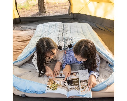 Спальний мішок Naturehike L250 NH21MSD07 Blue Right (6927595774830-R)