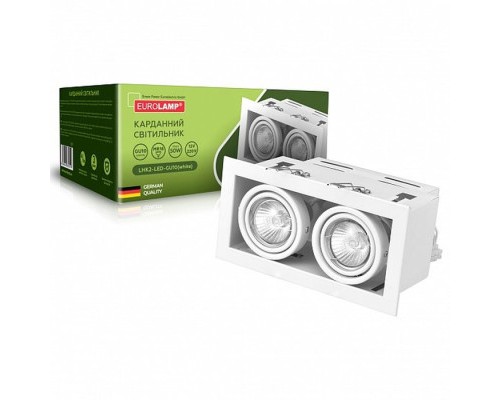 Світильник точковий Eurolamp LED GU10x2 white (LHK2-LED-GU10(white))