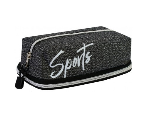 Пенал Cool For School 2 відділення Сірий (CF87175)