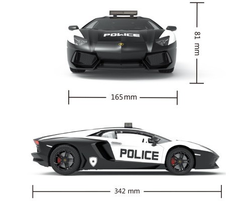 Радіокерована іграшка KS Drive Lamborghini Aventador Police 1:14, 2.4Ghz (114GLPCWB)