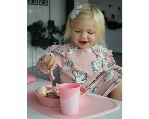Набір дитячого посуду Twistshake Pastel Pink килимок з тарілкою (78129) Набір дитячого посуду Twistshake Pastel Pink килимок з тарілкою (78129)