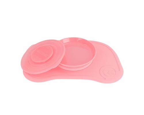 Набір дитячого посуду Twistshake Pastel Pink килимок з тарілкою (78129) Набір дитячого посуду Twistshake Pastel Pink килимок з тарілкою (78129)