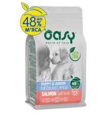 Сухий корм для собак OASY One Animal Protein PUPPY Medium/Large з лососем 2.5 кг (8053017348476)