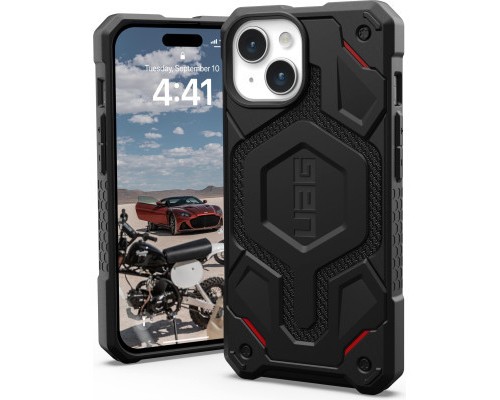 Чохол до мобільного телефона UAG Apple iPhone 15 Monarch Pro Magsafe, Kevlar Black (114219113940)