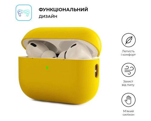 Чохол для навушників Armorstandart Silicone Case для Apple Airpods Pro 2 Yellow (ARM64537) Чохол для навушників Armorstandart Silicone Case для Apple Airpods Pro 2 Yellow (ARM64537)