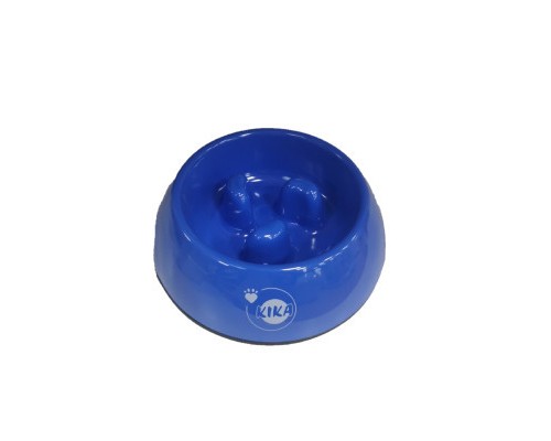 Посуд для собак KIKA Миска для повільного харчування L синя (SDML990053BLM)