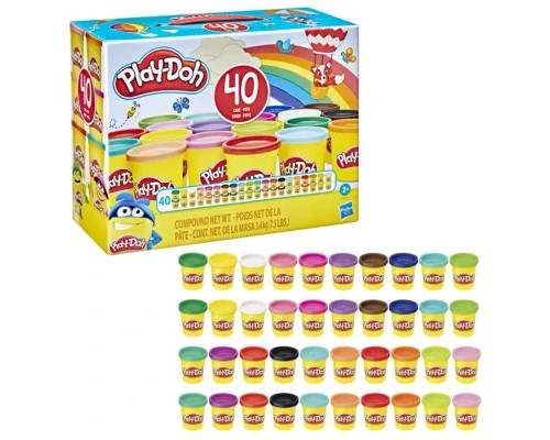 Набір для творчості Hasbro Play-Doh Набір пластиліну з 40 баночок (E9413)