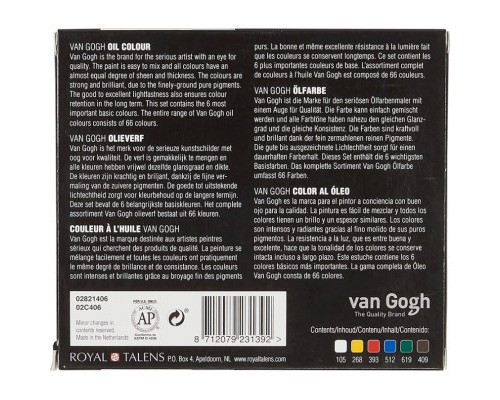Олійні фарби Royal Talens Van Gogh Starter set 6 кольорів 20 мл (8712079231392)