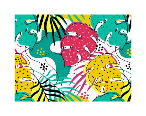 Картина по номерам Rosa Star Листя 15 х 20 см з мольбертом (4823098540519)