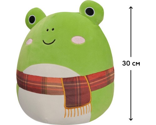 М'яка іграшка Squishmallows Жабка Венді у шарфі 30 см (SQCR04157)