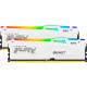 Модуль пам'яті для комп'ютера DDR5 32GB (2x16GB) 6000 MHz FURY Beast White RGB Kingston Fury (ex.HyperX) (KF560C40BWAK2-32)