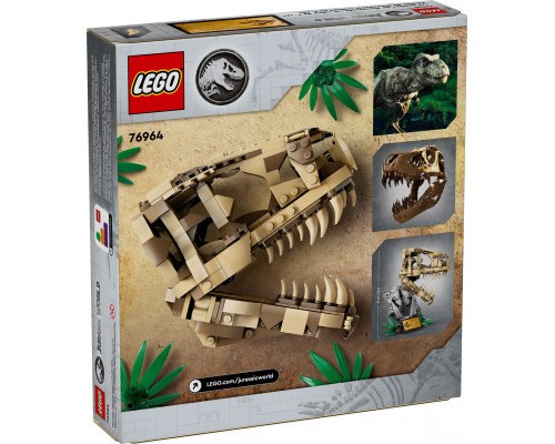 Конструктор LEGO Jurassic World Скамʼянілості динозаврів: череп тиранозавра 577 деталей (76964)