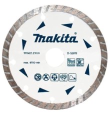 Круг відрізний Makita алмазний по бетону та мармуру турбо 180x22.23 мм (D-52819)