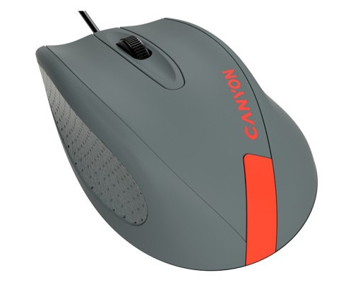 Мишка Canyon M-11 USB Gray/Red (CNE-CMS11DG)