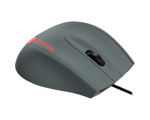 Мишка Canyon M-11 USB Gray/Red (CNE-CMS11DG)