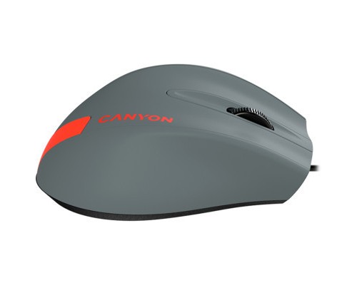 Мишка Canyon M-11 USB Gray/Red (CNE-CMS11DG)