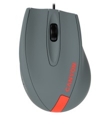 Мишка Canyon M-11 USB Gray/Red (CNE-CMS11DG)