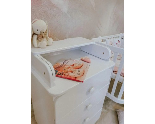 Комод-пеленатор Angelo МДФ 60 см без малюнку (білий) 60х51х90 (19020)