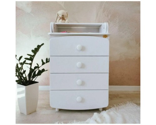 Комод-пеленатор Angelo МДФ 60 см без малюнку (білий) 60х51х90 (19020)