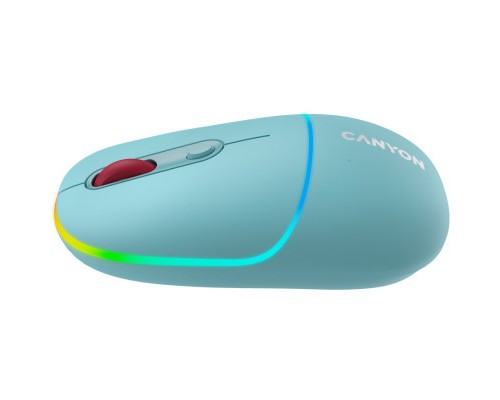 Мишка Canyon MW-22 Dual Band RGB Wireless Dark Cyan (CNS-CMSW22DC)