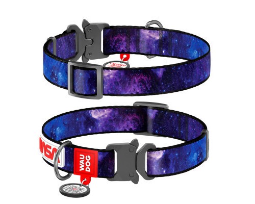 Нашийник для тварин WAUDOG Nylon з QR-паспортом 