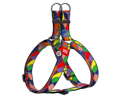 Шлея для собак WAUDOG Nylon з QR паспортом 