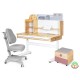 Парта з кріслом Mealux Timberdesk L (парта+кресло+тумба) (BD-690 L+ box BD 920-2 PN+Y-110 G)