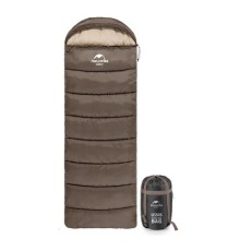 Спальний мішок Naturehike з капюшоном U250S NH20MSD07 (0°C) лівий, коричневий (6927595769294-L)