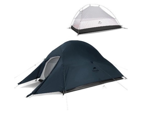 Намет Naturehike надлегкий одномісний Cloud Up 1 Updated NH18T010-T 20D темно-синій (6927595783276)
