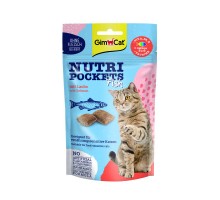 Ласощі для котів GimCat Nutri Pockets Fish Лосось 60 г (4002064419626)