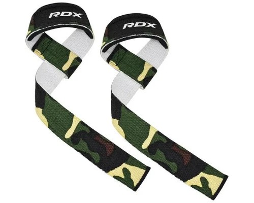 Кистьові лямки RDX W1 Gym Single Strap Camo Green Plus (WAN-W1CGN+)