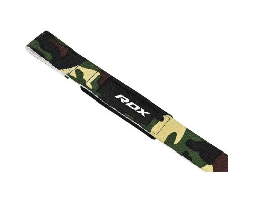 Кистьові лямки RDX W1 Gym Single Strap Camo Green Plus (WAN-W1CGN+)