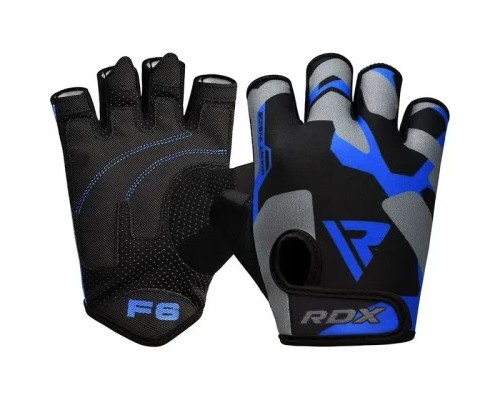 Рукавички для фітнесу RDX F6 Sumblimation Blue S (WGS-F6U-S)