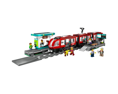 Конструктор LEGO City Трамвай і вокзал у центрі міста 811 деталей (60423)