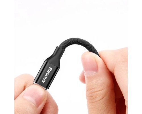 Дата кабель USB 2.0 AM to Lightning 1.2m 2A Yiven Black Baseus (CALYW-01)